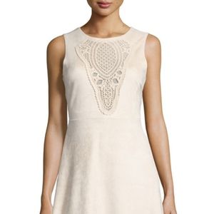 NWT Romeo&Juliet Couture A-Line Beige Suede Dress